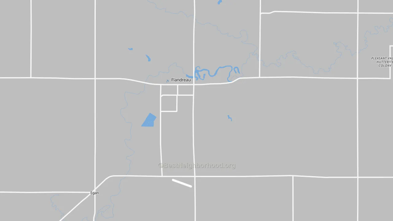 Transit Grade map of Flandreau, SD