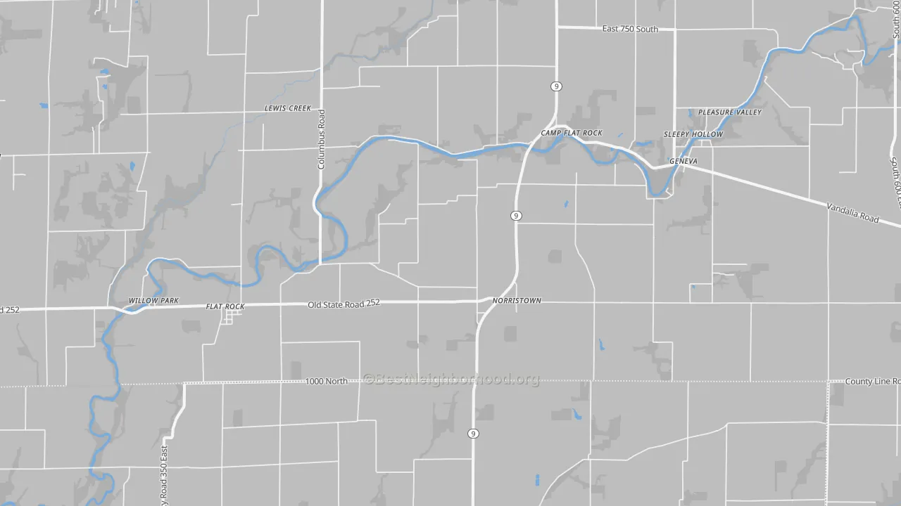 Transit Grade map of Flat Rock, IN