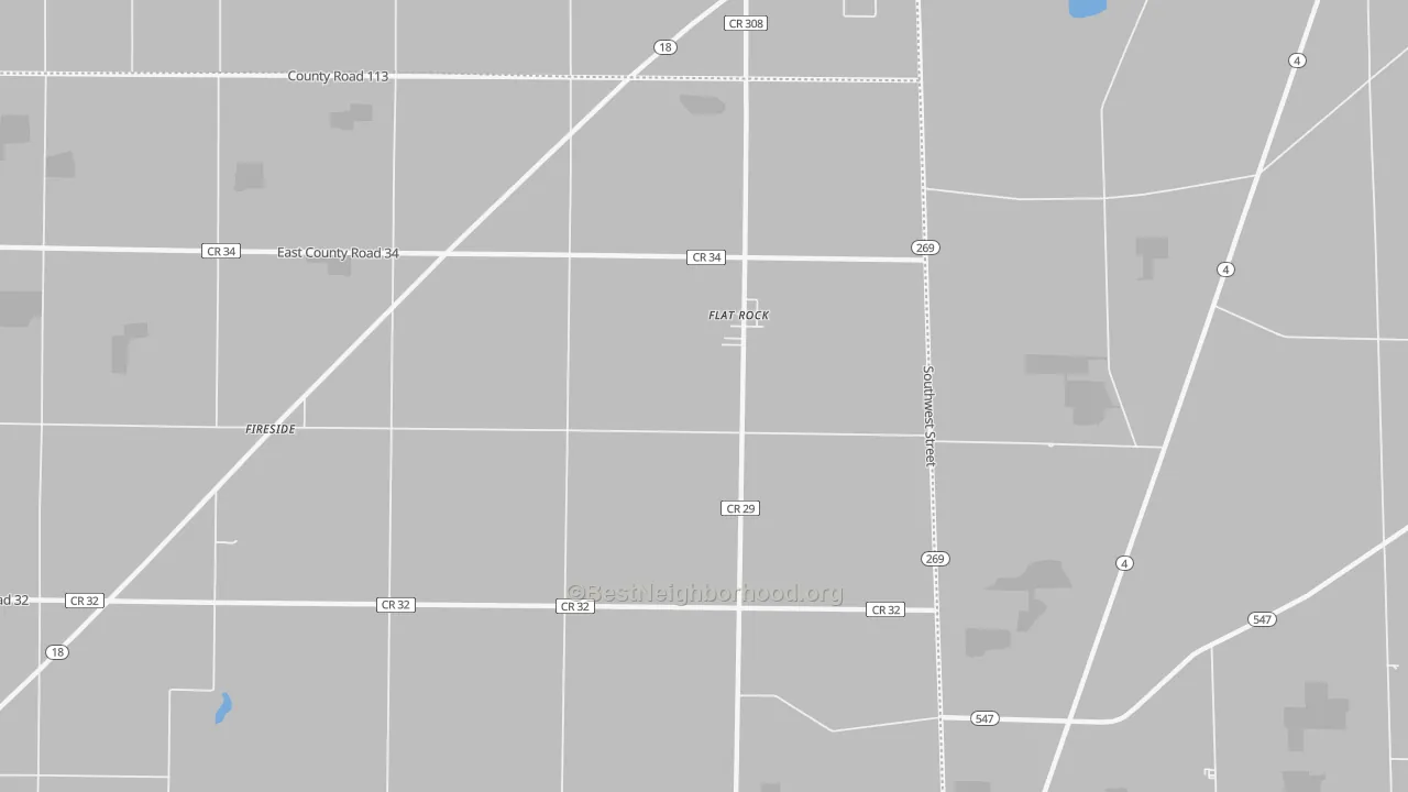 Transit Grade map of Flat Rock, OH