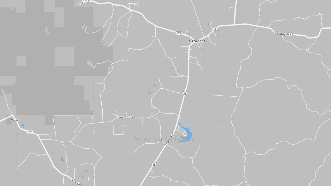 Transit Grade map of Flatwoods, LA