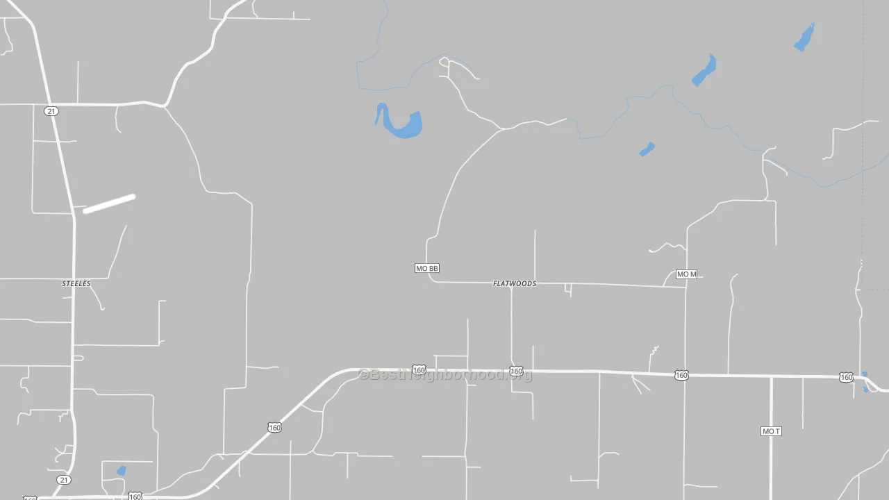 Transit Grade map of Flatwoods, MO
