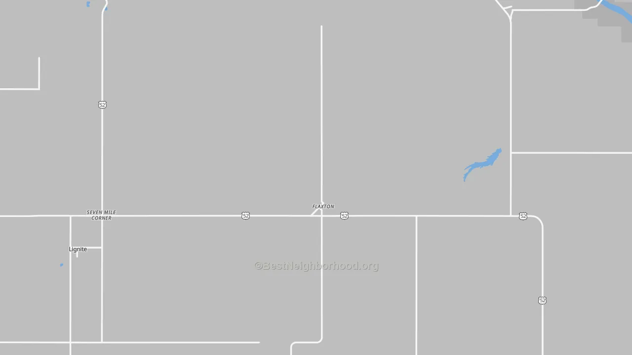 Transit Grade map of Flaxton, ND