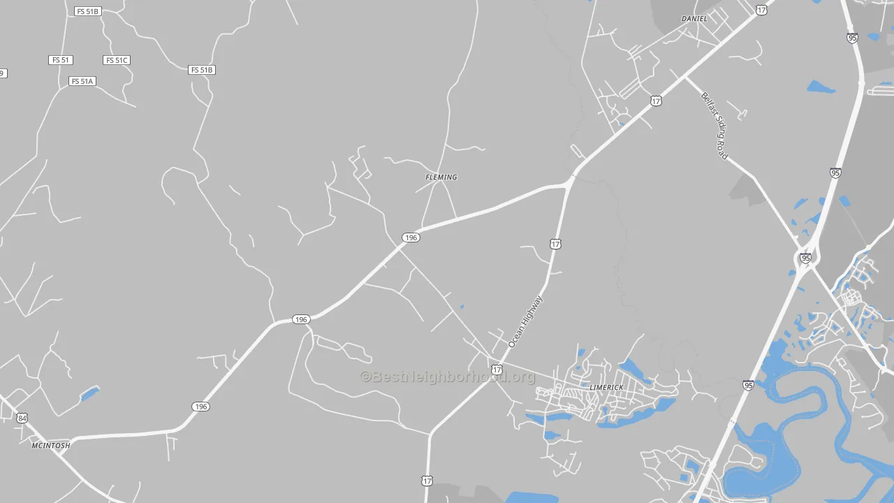Transit Grade map of Fleming, GA
