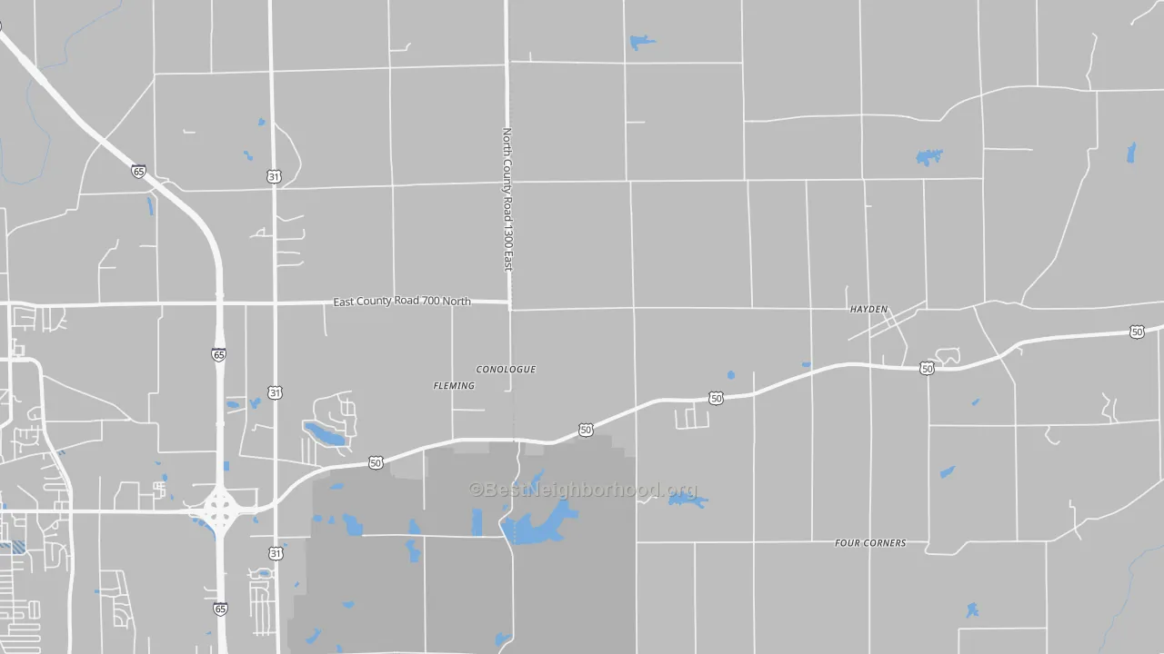 Transit Grade map of Fleming, IN