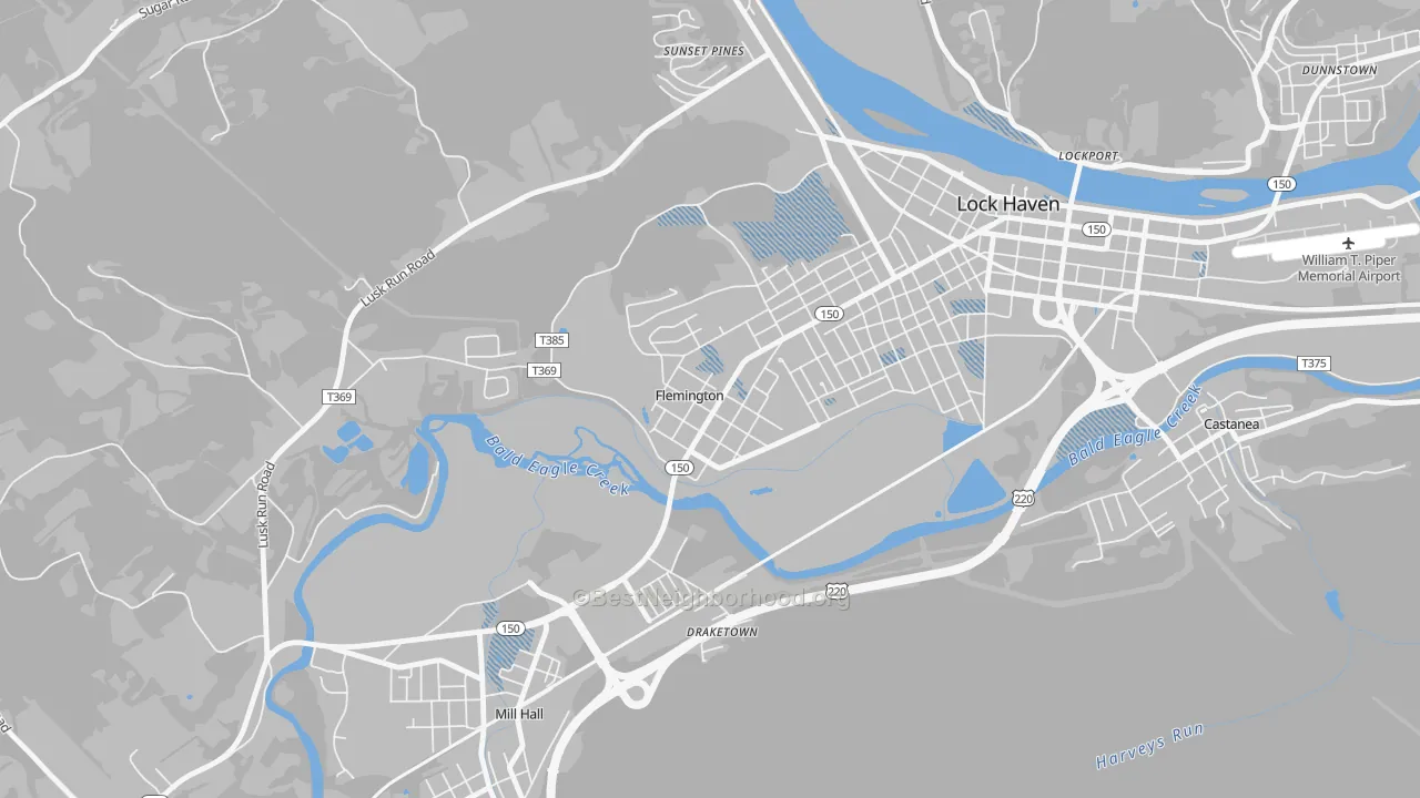 Transit Grade map of Flemington, PA