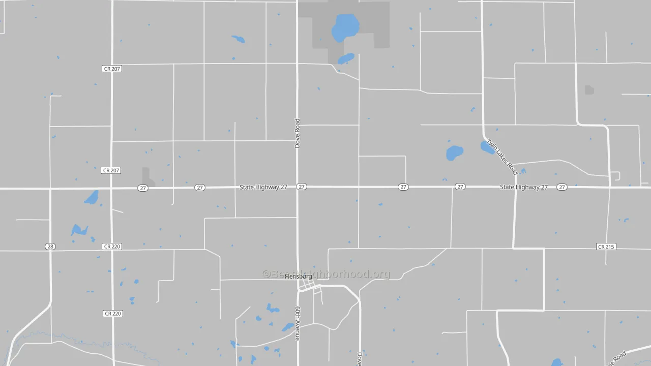 Transit Grade map of Flensburg, MN