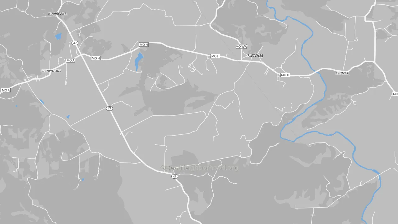 Transit Grade map of Fletcher, MO