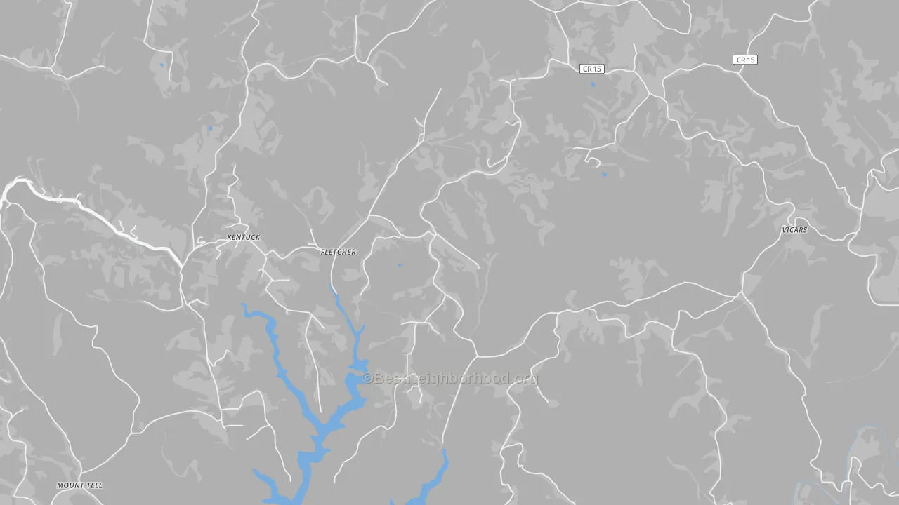 Transit Grade map of Fletcher, WV