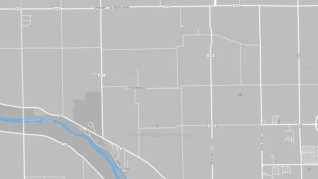 Transit Grade map of Flickerville, IL