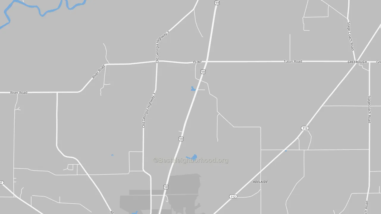 Transit Grade map of Flint, GA