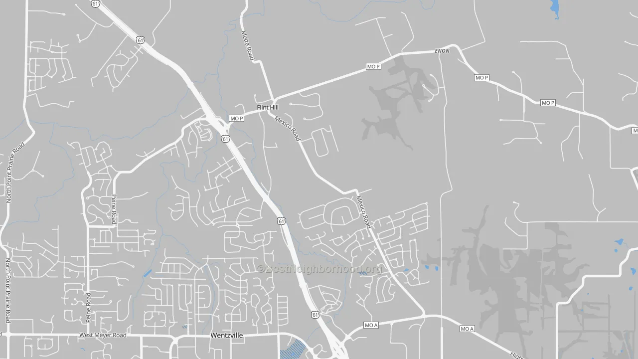 Transit Grade map of Flint Hill, MO