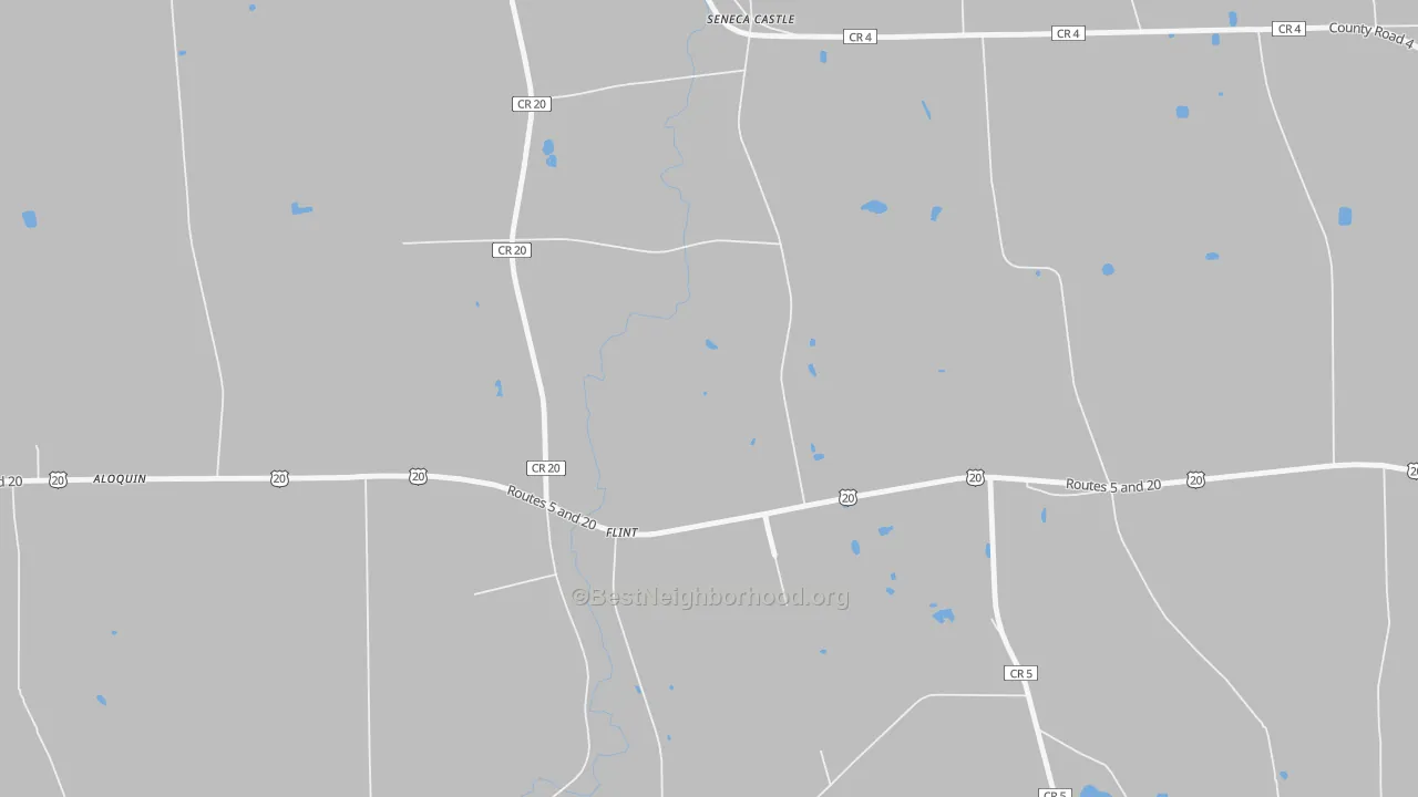 Transit Grade map of Flint, NY