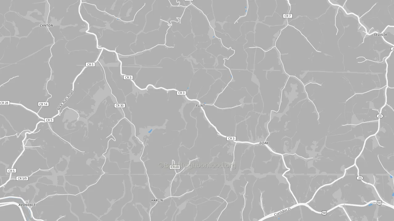 Transit Grade map of Flint, WV
