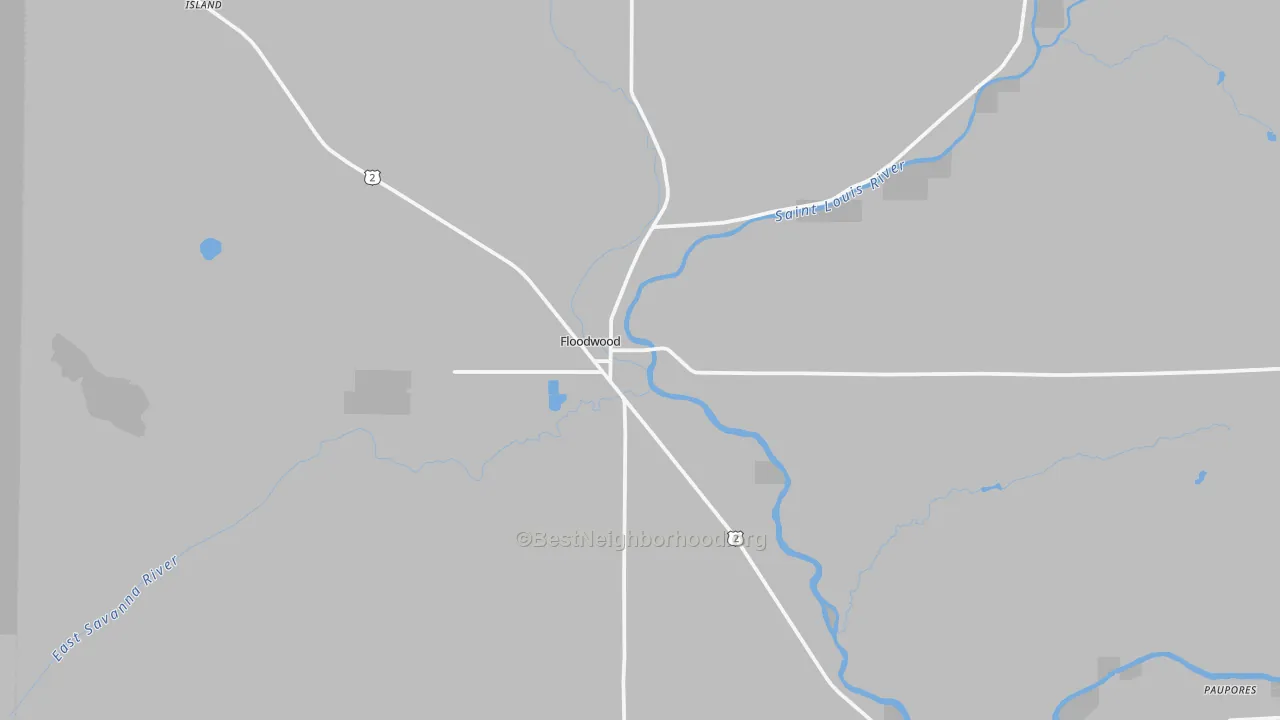 Transit Grade map of Floodwood, MN