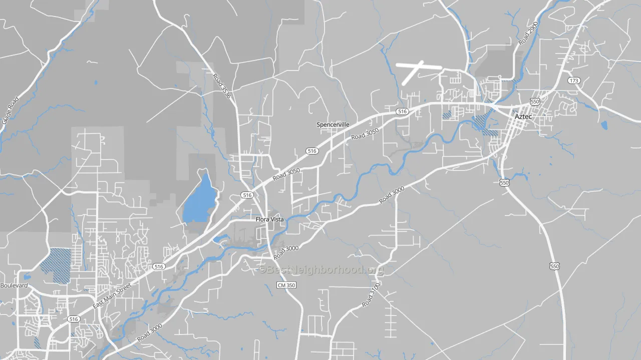 Transit Grade map of Flora Vista, NM