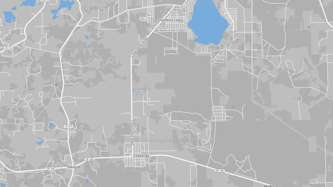 Transit Grade map of Florahome, FL