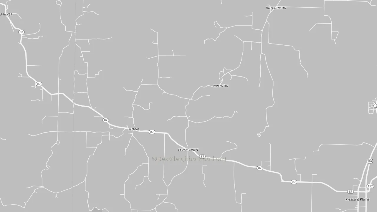 Transit Grade map of Floral, AR