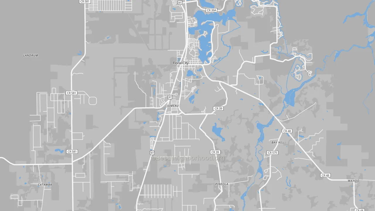 Transit Grade map of Floral City, FL