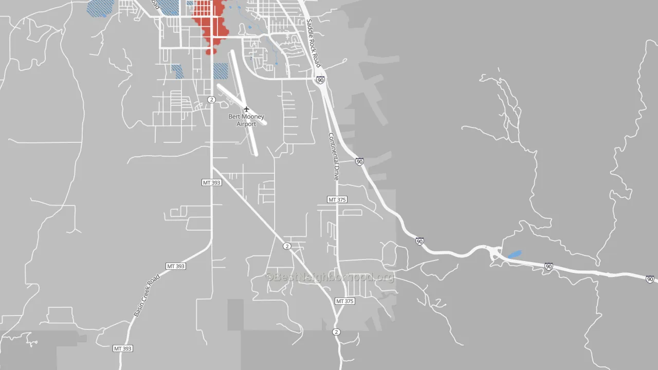 Transit Grade map of Floral Park, MT
