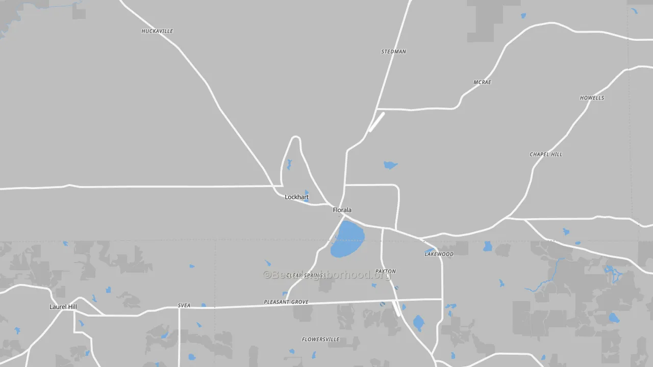 Transit Grade map of Florala, AL