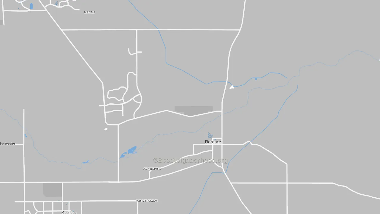 Transit Grade map of Florence, AZ
