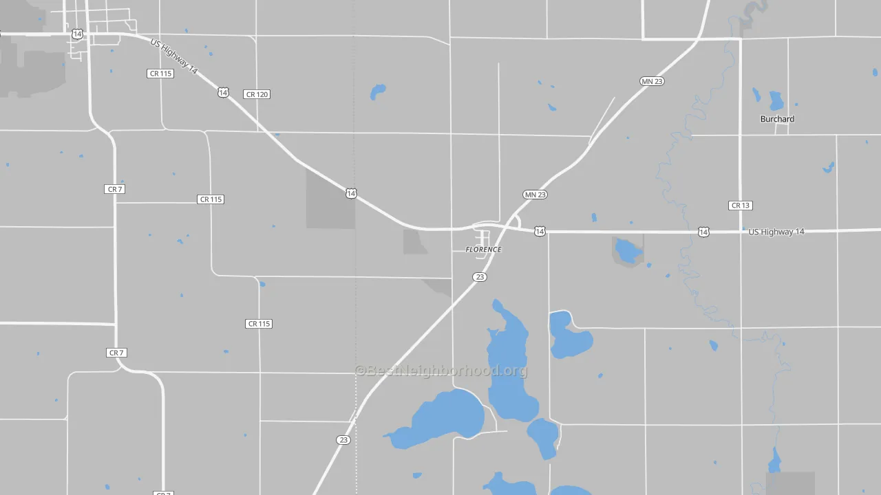 Transit Grade map of Florence, MN