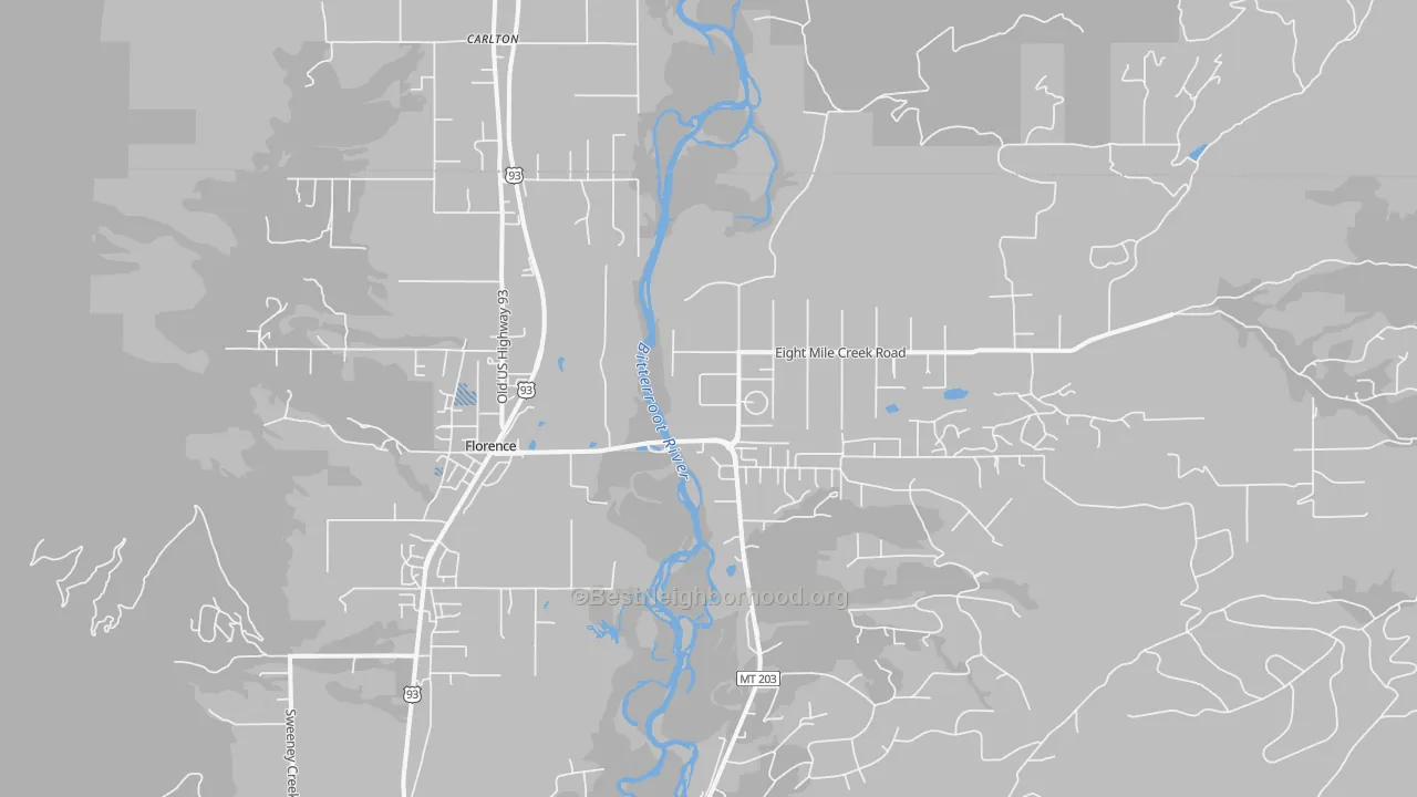 Transit Grade map of Florence, MT
