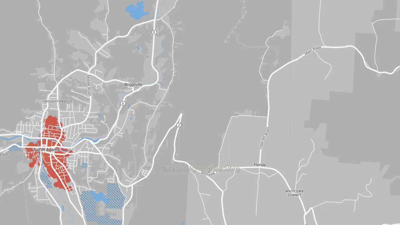Transit Grade map of Florida, MA