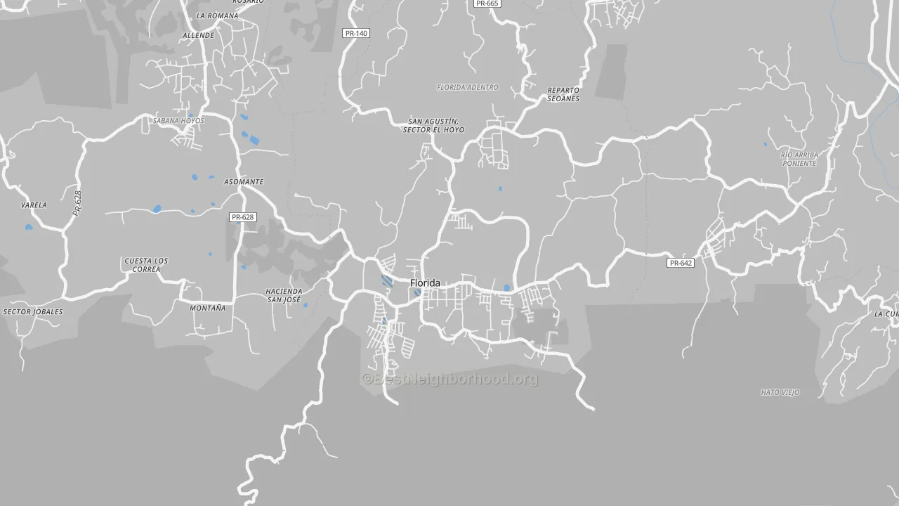 Transit Grade map of Florida Municipio, PR