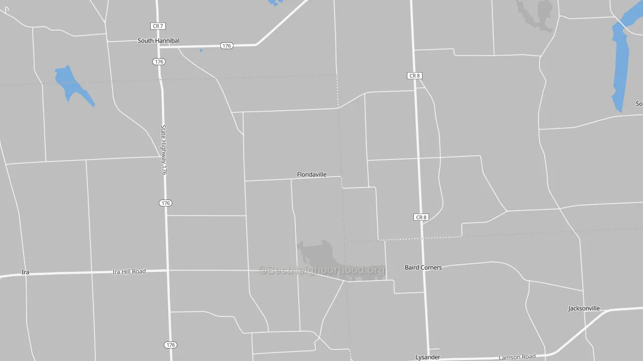 Transit Grade map of Floridaville, NY