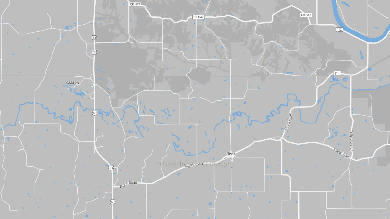 Transit Grade map of Floris, IA