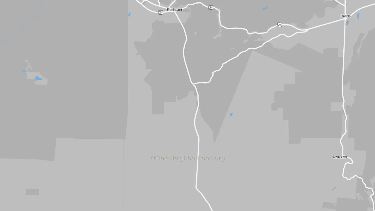 Transit Grade map of Florissant, CO