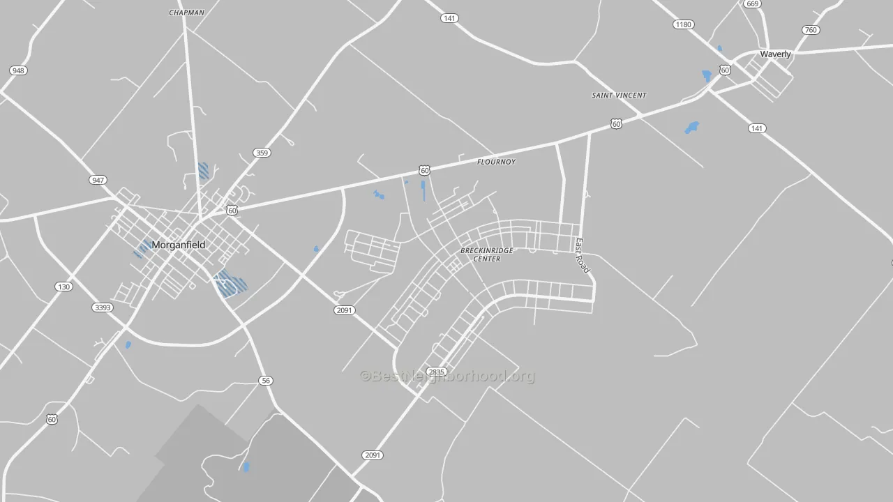 Transit Grade map of Flournoy, KY