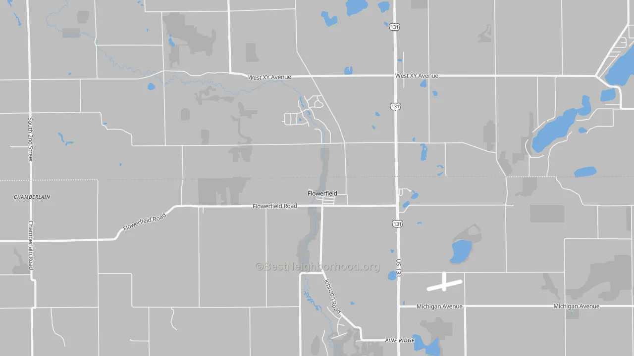 Transit Grade map of Flowerfield, MI