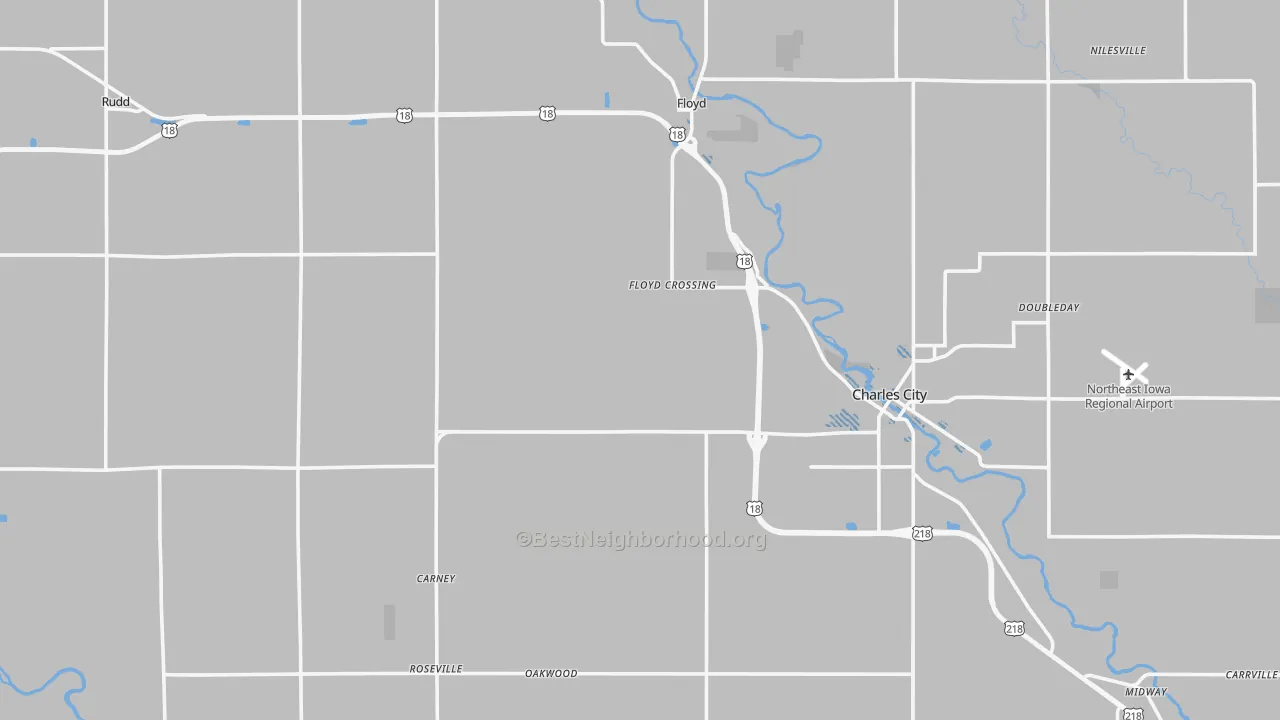 Transit Grade map of Floyd County, IA