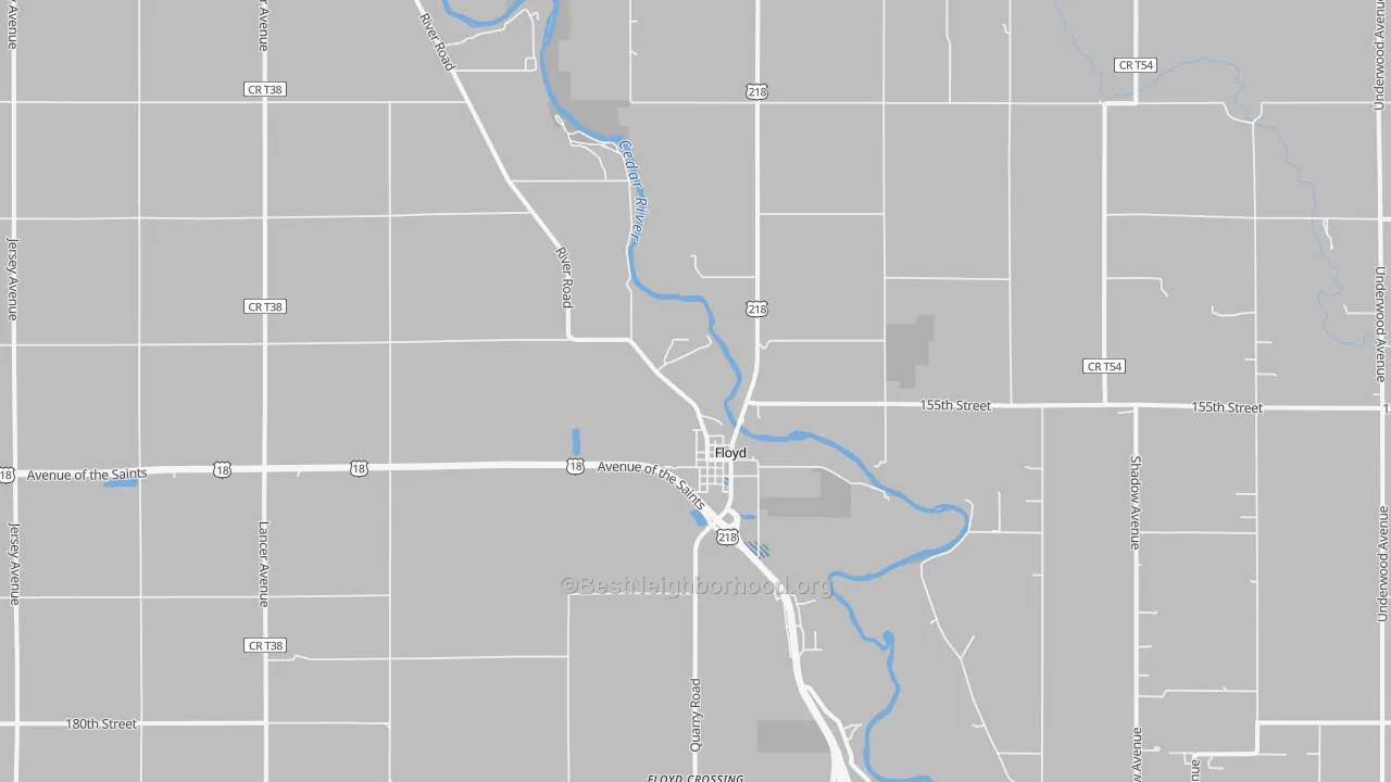 Transit Grade map of Floyd, IA