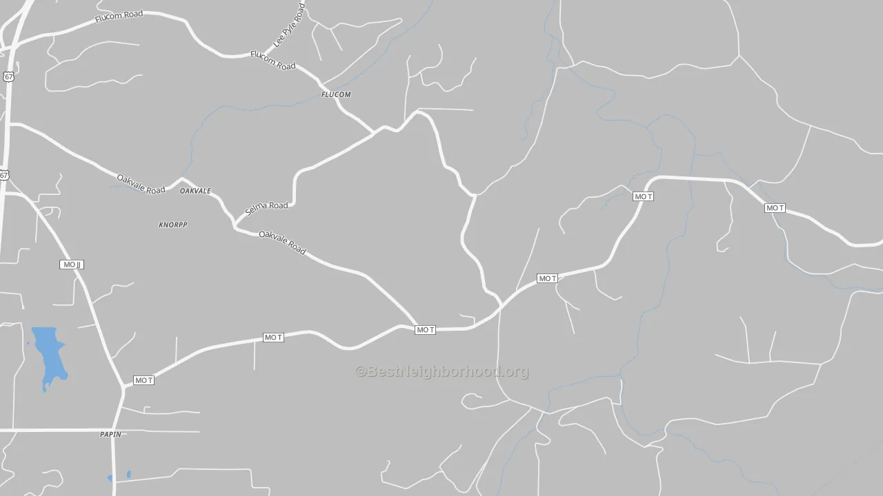 Transit Grade map of Flucom, MO
