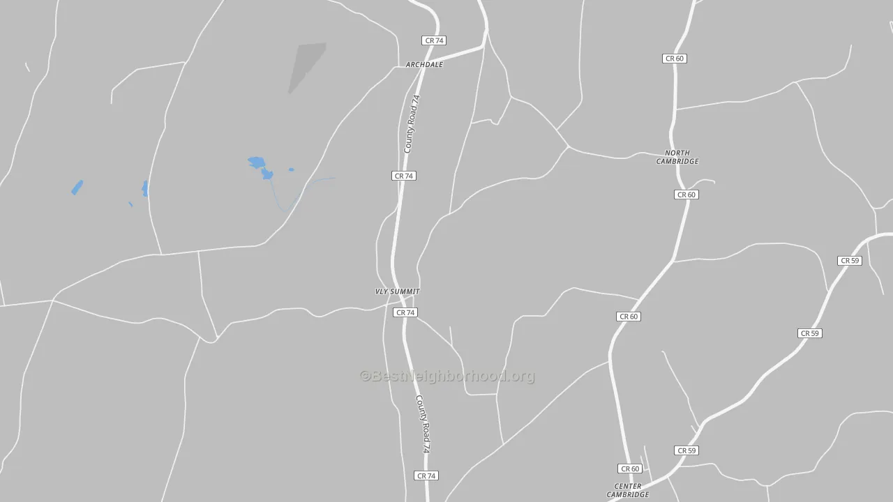 Transit Grade map of Fly Summit, NY