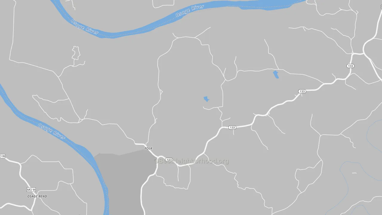 Transit Grade map of Folk, MO