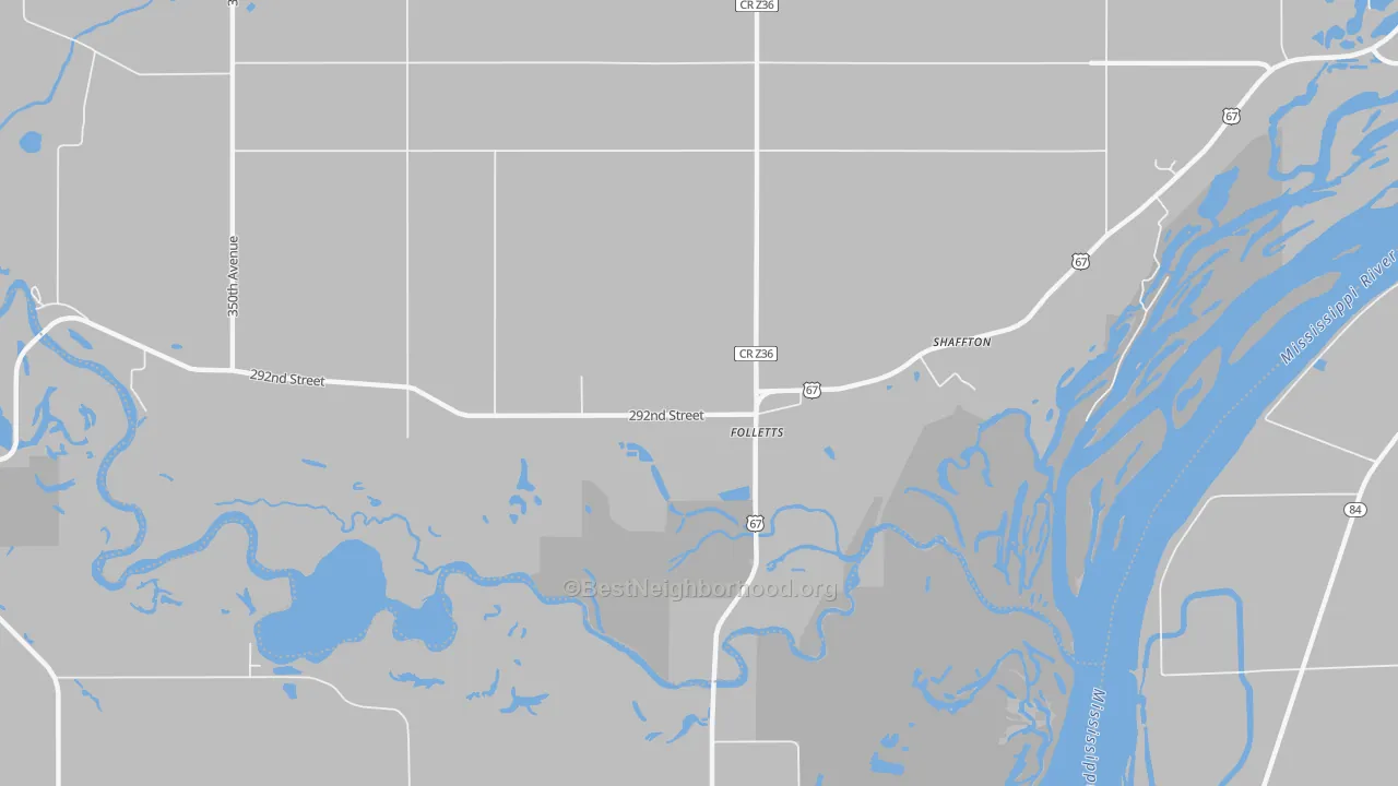 Transit Grade map of Folletts, IA