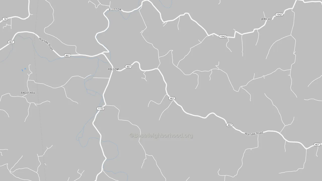 Transit Grade map of Folsom, KY