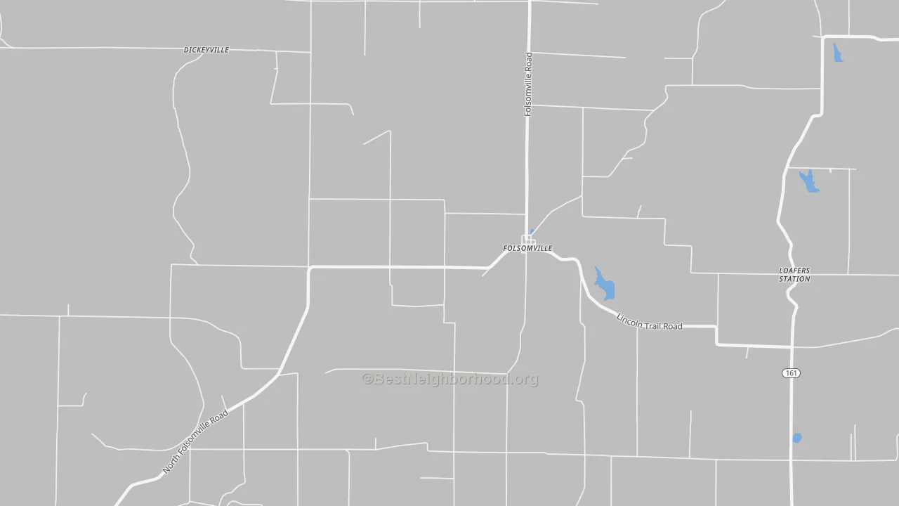 Transit Grade map of Folsomville, IN