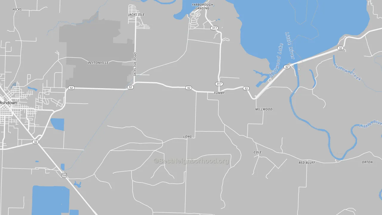 Transit Grade map of Fomby, AR