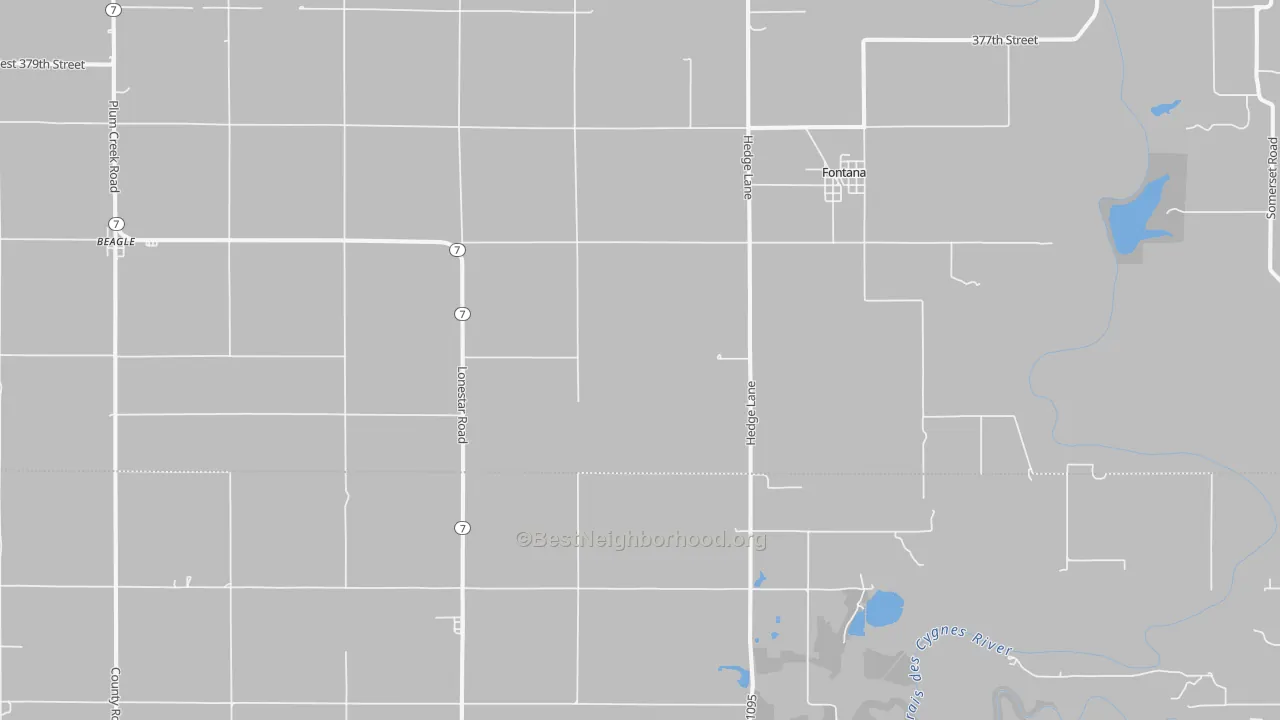 Transit Grade map of Fontana, KS