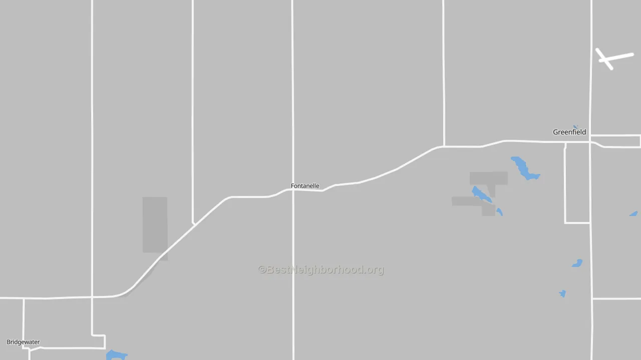 Transit Grade map of Fontanelle, IA