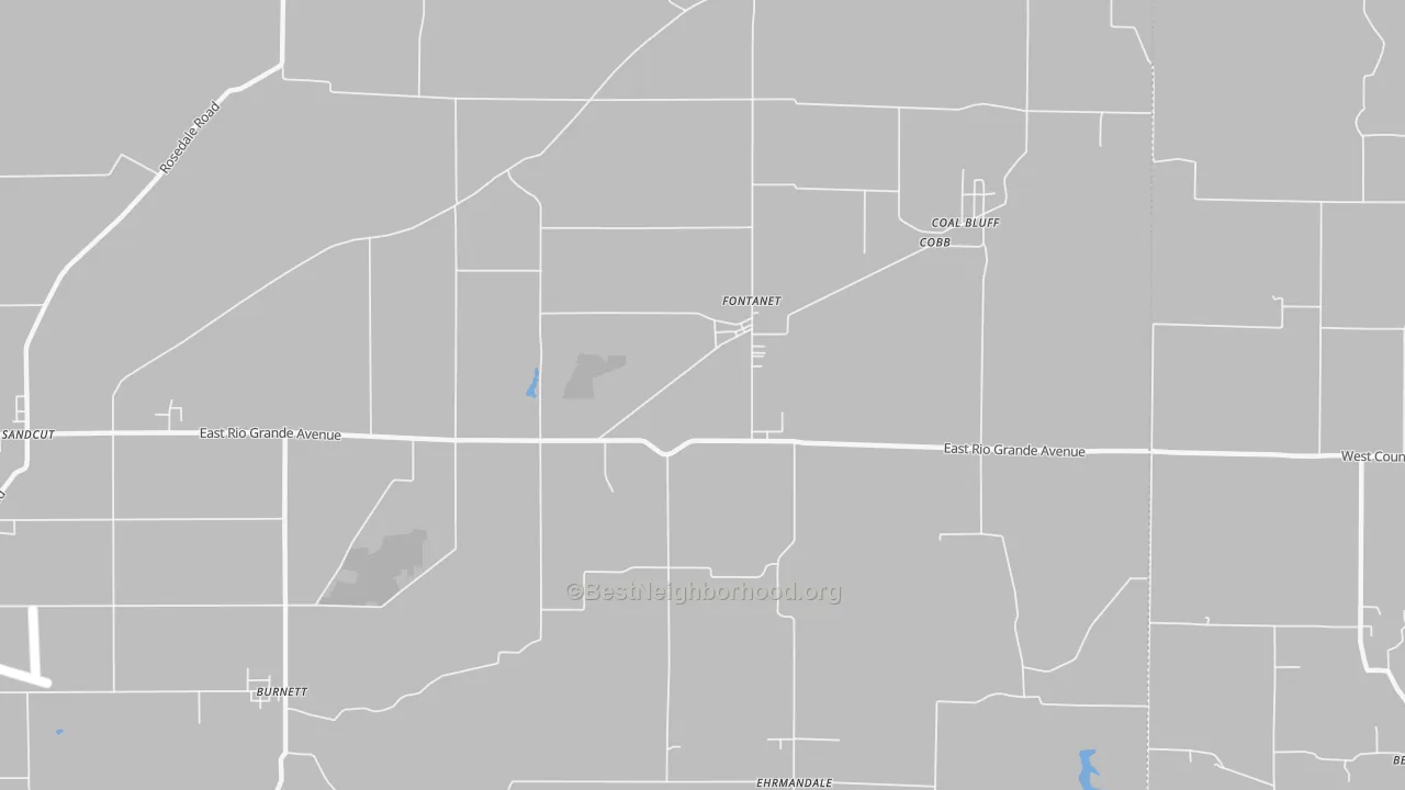 Transit Grade map of Fontanet, IN