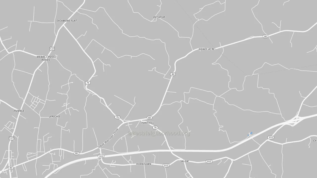 Transit Grade map of Fonthill, KY