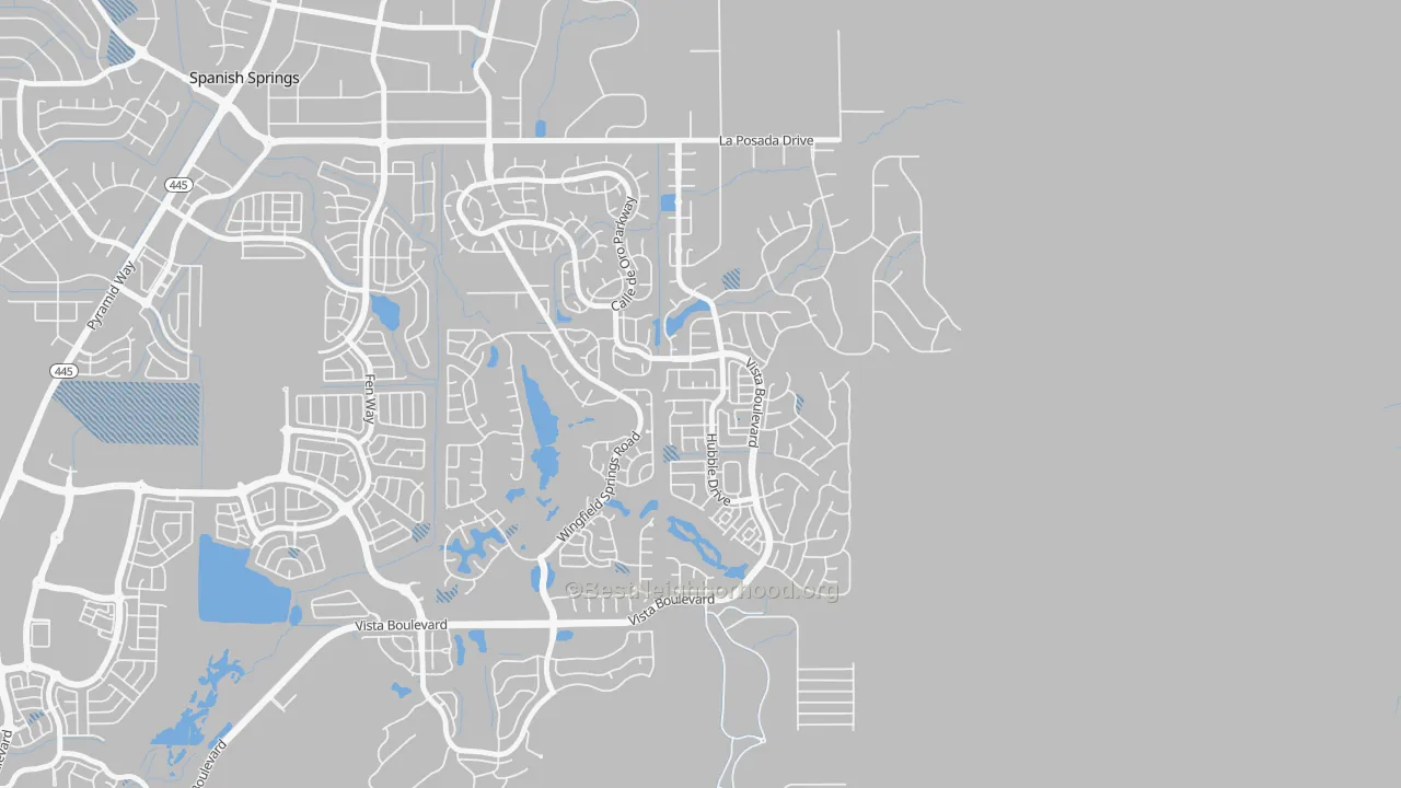 Transit Grade map of Foothill Meadows, Sparks, NV