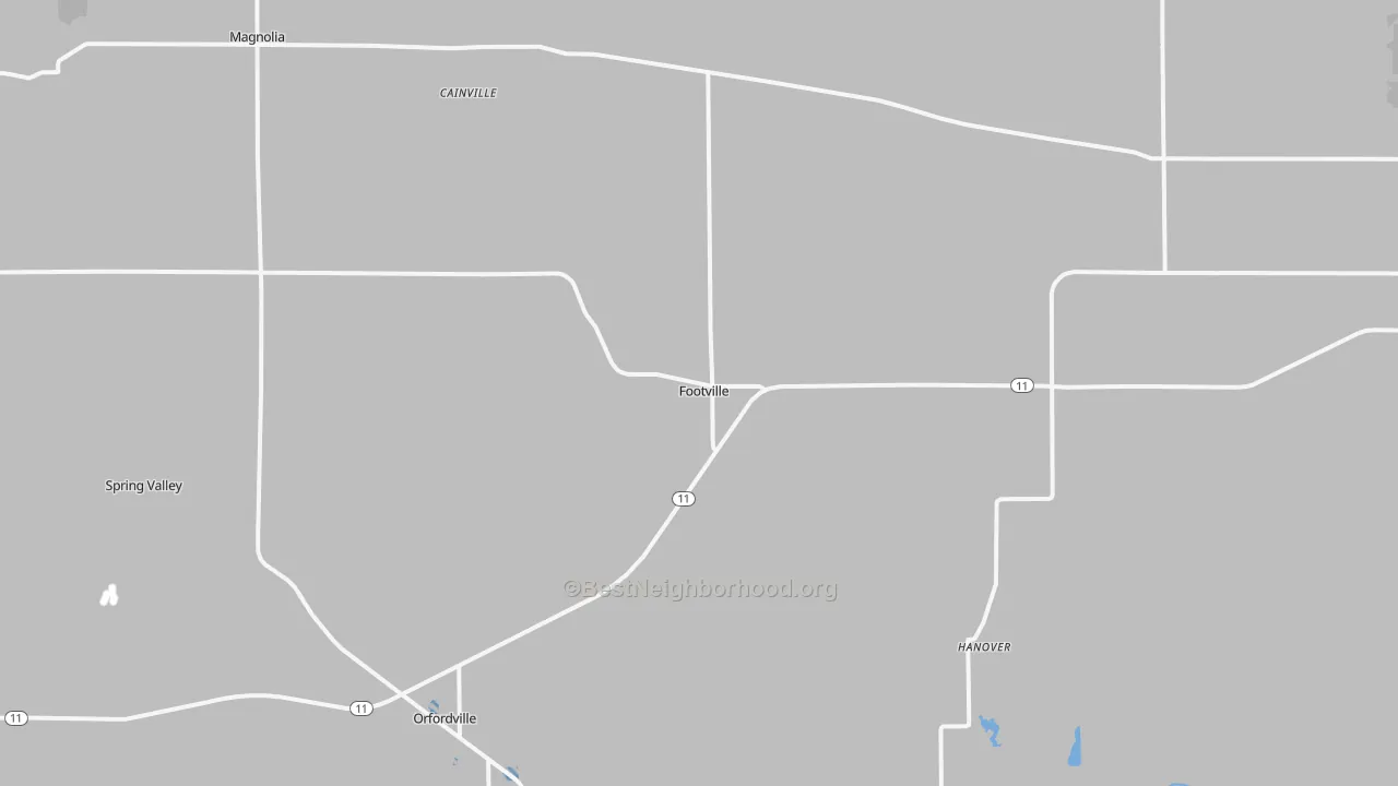 Transit Grade map of Footville, WI