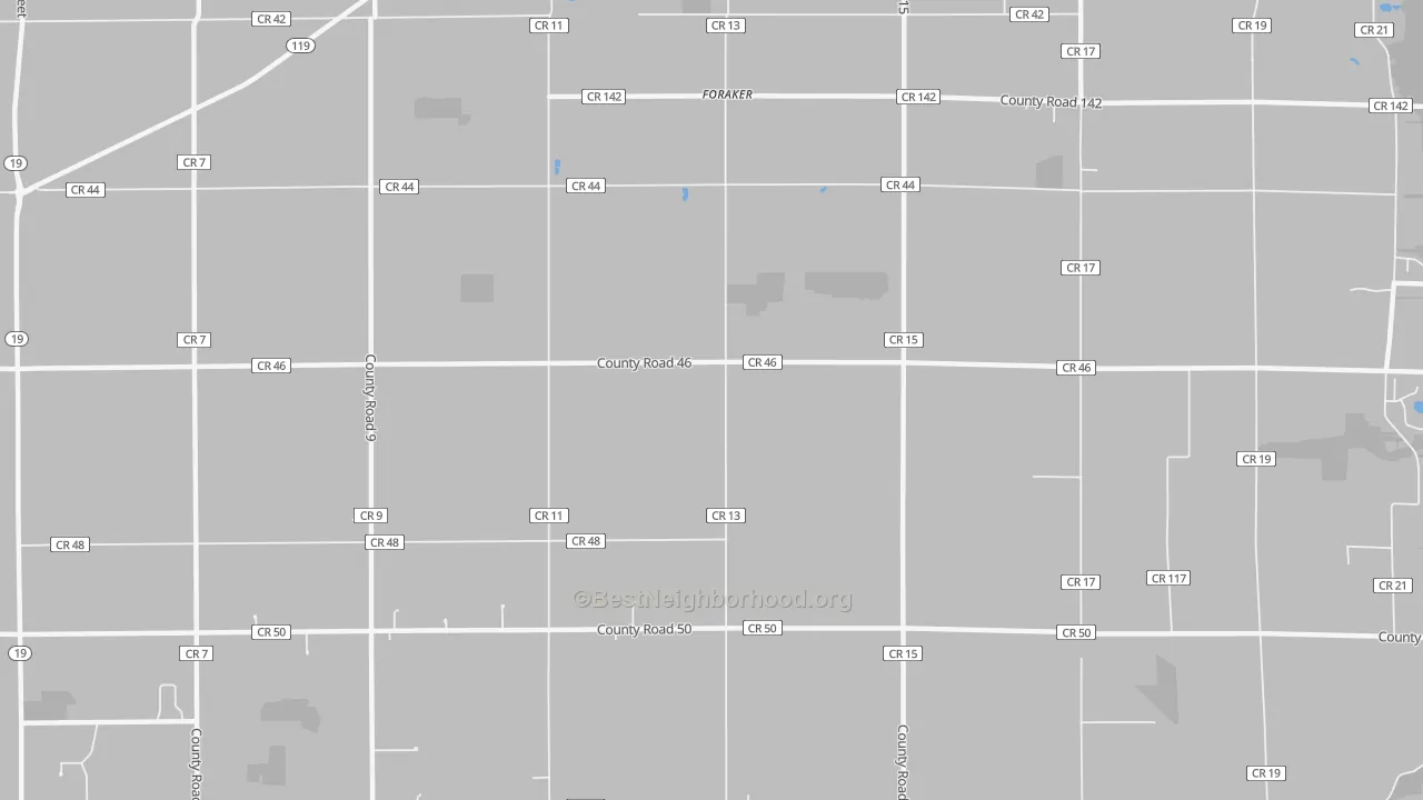 Transit Grade map of Foraker, IN
